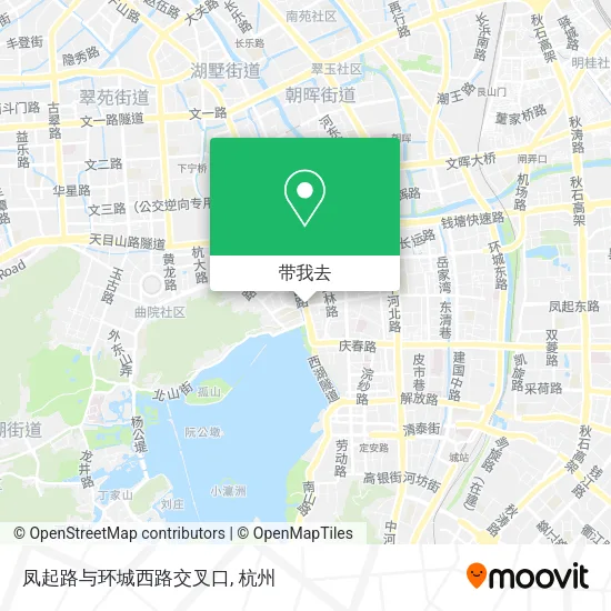 凤起路与环城西路交叉口地图