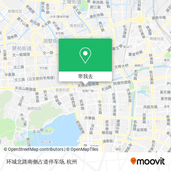 环城北路南侧占道停车场地图