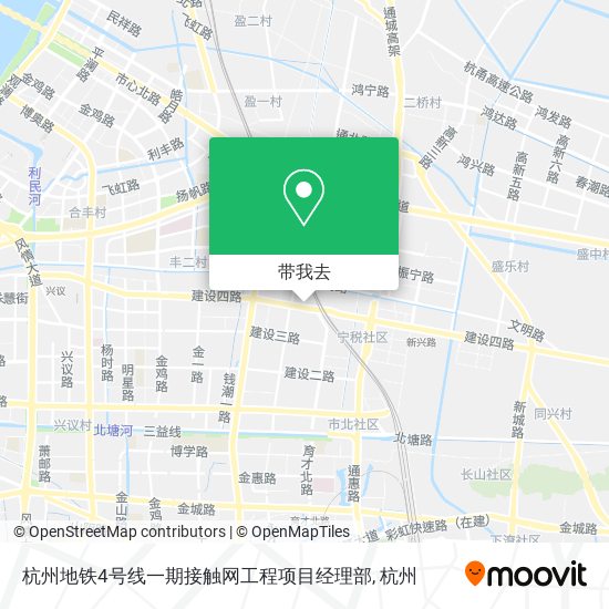 杭州地铁4号线一期接触网工程项目经理部地图