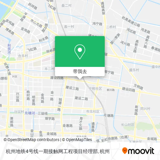 杭州地铁4号线一期接触网工程项目经理部地图