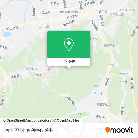 西湖区社会福利中心地图