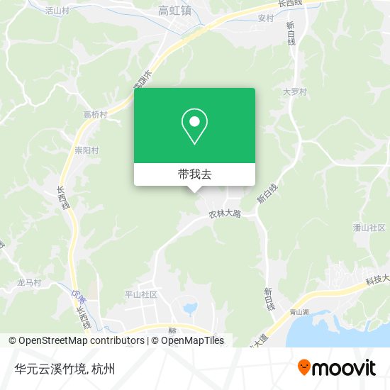 华元云溪竹境地图