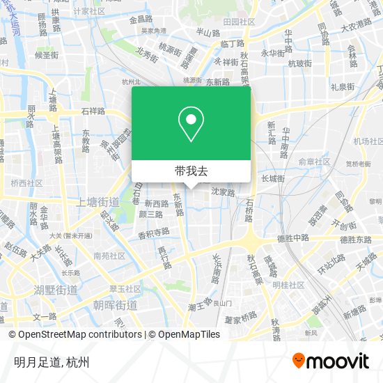 明月足道地图
