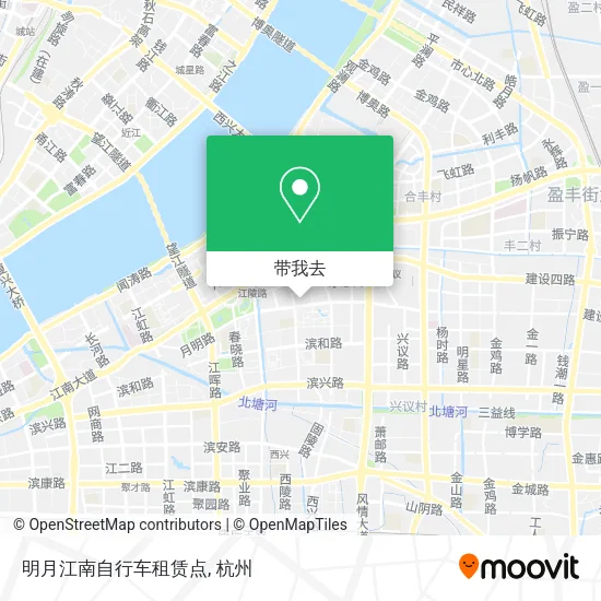 明月江南自行车租赁点地图