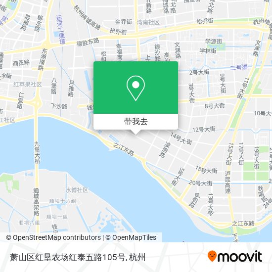 萧山区红垦农场红泰五路105号地图