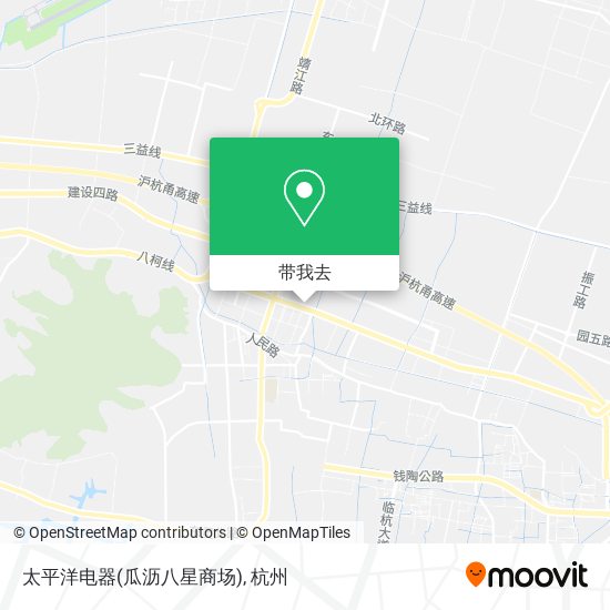 太平洋电器(瓜沥八星商场)地图
