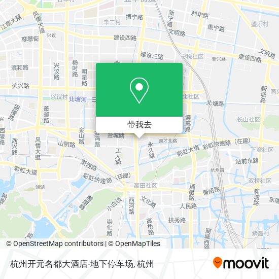 杭州开元名都大酒店-地下停车场地图