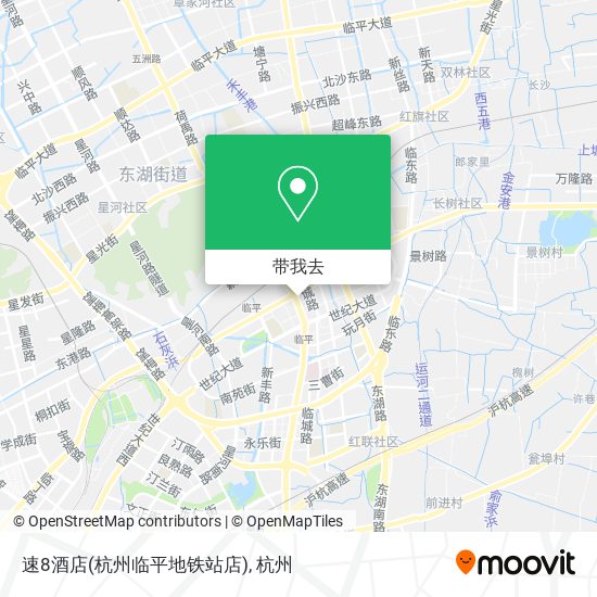 速8酒店(杭州临平地铁站店)地图