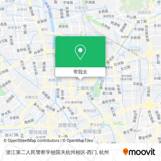 浙江第二人民警察学校国关杭州校区-西门地图