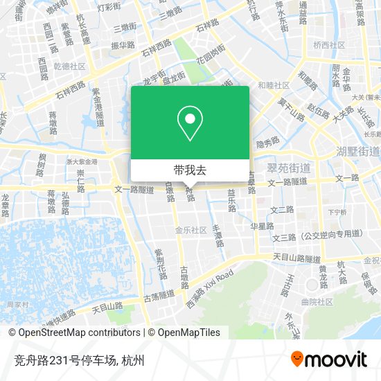 竞舟路231号停车场地图