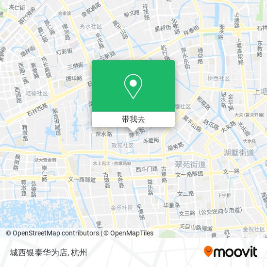 城西银泰华为店地图