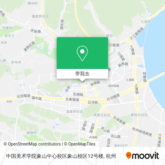 中国美术学院象山中心校区象山校区12号楼地图