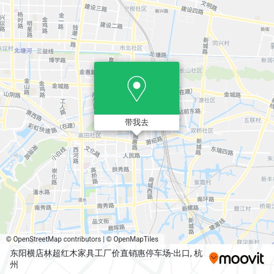 东阳横店林超红木家具工厂价直销惠停车场-出口地图