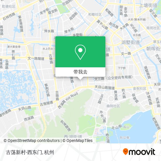 古荡新村-西东门地图