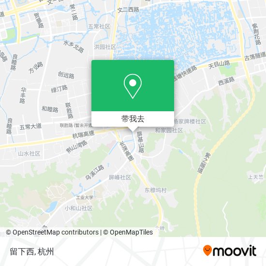 留下西地图