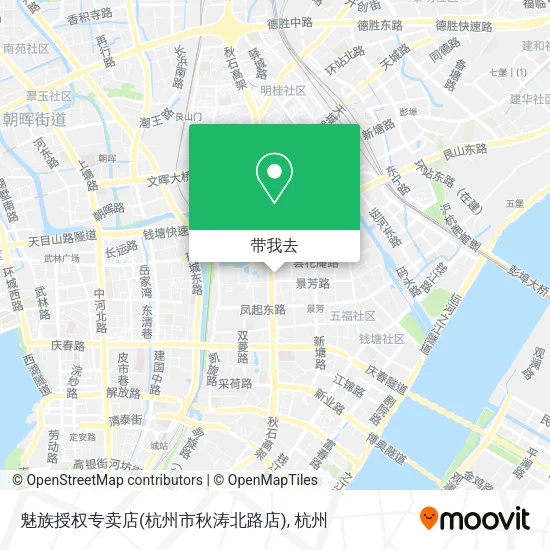 魅族授权专卖店(杭州市秋涛北路店)地图