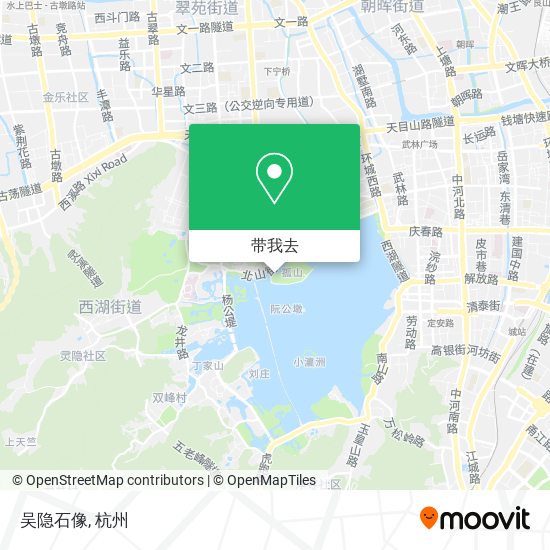 吴隐石像地图