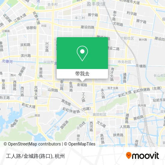 工人路/金城路(路口)地图