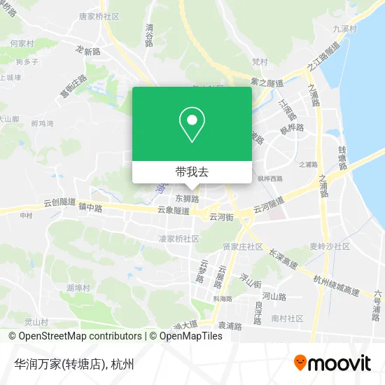 华润万家(转塘店)地图