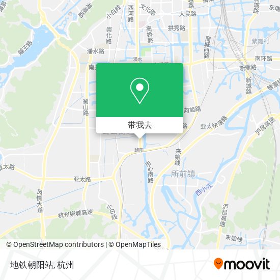 地铁朝阳站地图