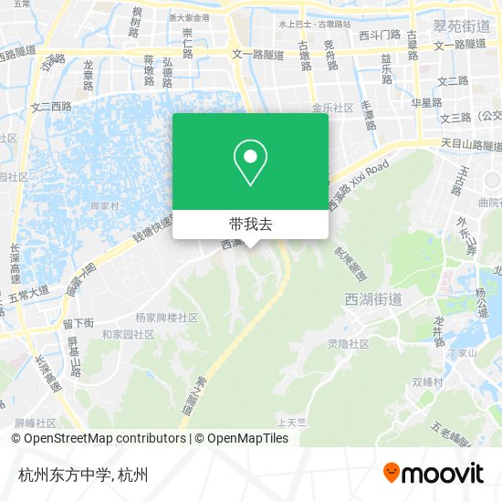 杭州东方中学地图