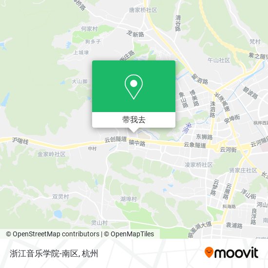 浙江音乐学院-南区地图