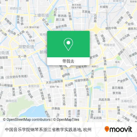 中国音乐学院钢琴系浙江省教学实践基地地图