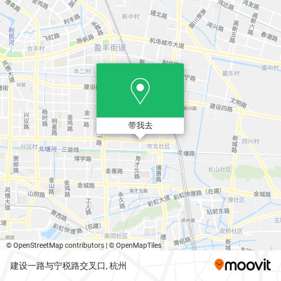 建设一路与宁税路交叉口地图