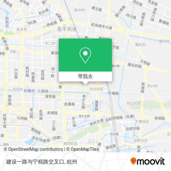 建设一路与宁税路交叉口地图