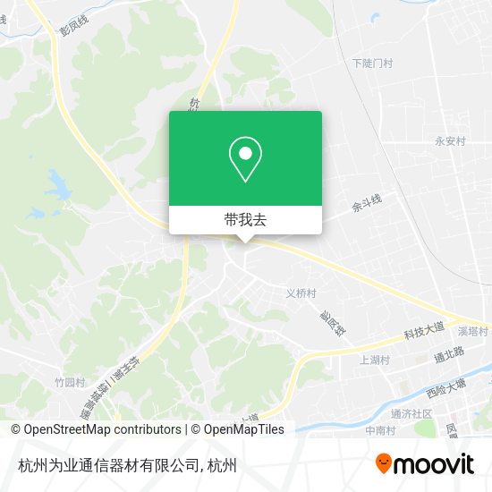 杭州为业通信器材有限公司地图