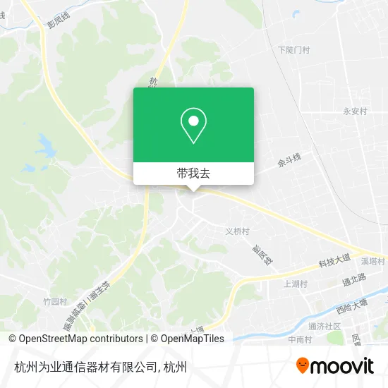 杭州为业通信器材有限公司地图
