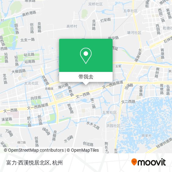 富力·西溪悦居北区地图