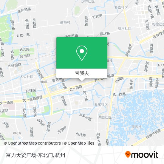 富力天贸广场-东北门地图