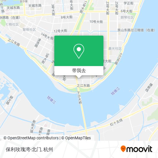 保利玫瑰湾-北门地图