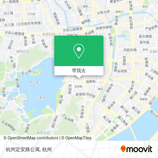 杭州定安路公寓地图