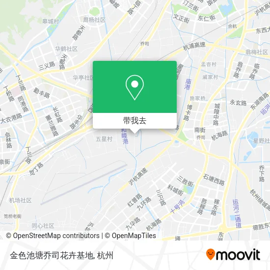 金色池塘乔司花卉基地地图