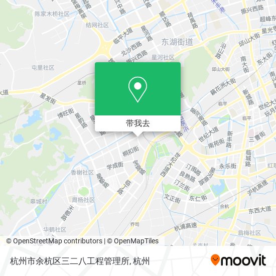 杭州市余杭区三二八工程管理所地图