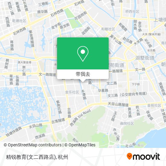 精锐教育(文二西路店)地图