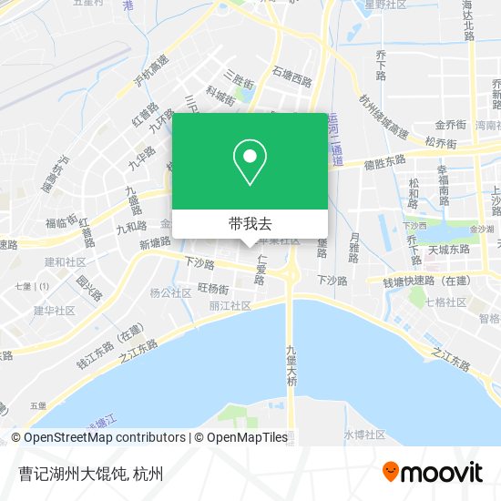 曹记湖州大馄饨地图