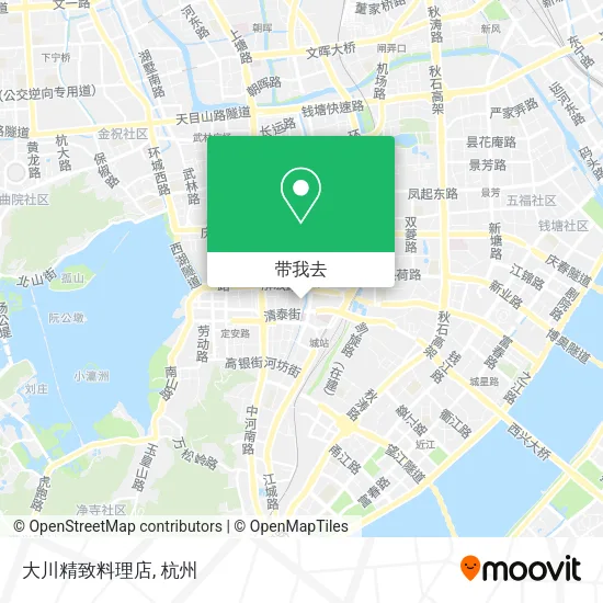 大川精致料理店地图