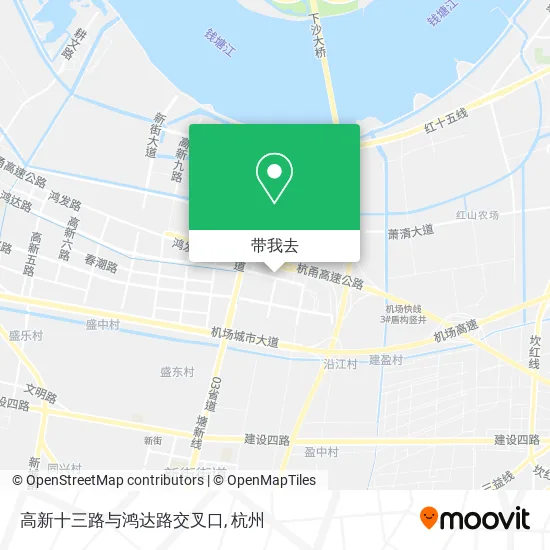 高新十三路与鸿达路交叉口地图