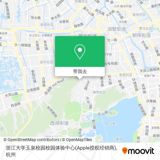 浙江大学玉泉校园校园体验中心(Apple授权经销商)地图