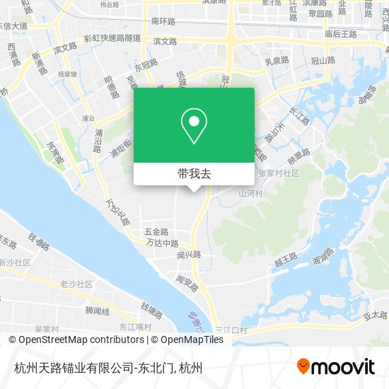 杭州天路锚业有限公司-东北门地图