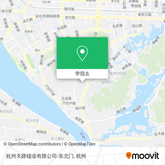 杭州天路锚业有限公司-东北门地图