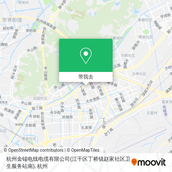 杭州金锚电线电缆有限公司(江干区丁桥镇赵家社区卫生服务站南)地图