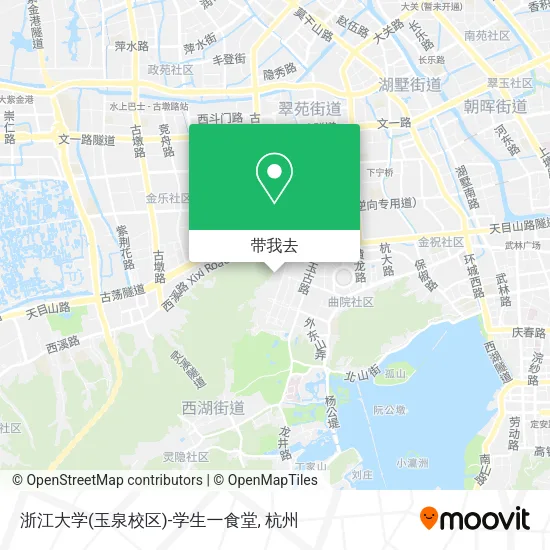 浙江大学(玉泉校区)-学生一食堂地图