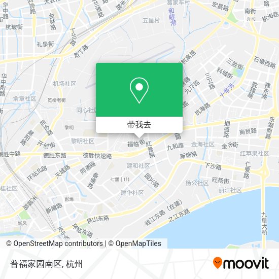 普福家园南区地图