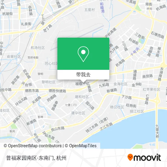 普福家园南区-东南门地图
