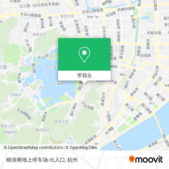 柳浪阁地上停车场-出入口地图