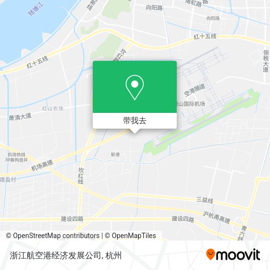 浙江航空港经济发展公司地图
